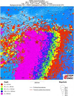 wide historical seismicity