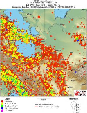 wide historical seismicity