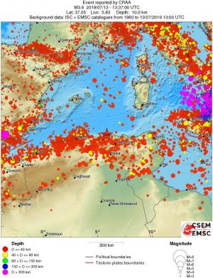 wide historical seismicity