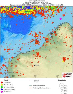 wide historical seismicity