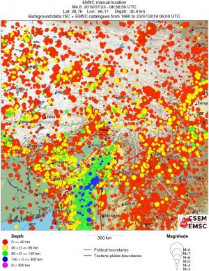 wide historical seismicity