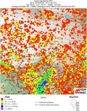 wide historical seismicity