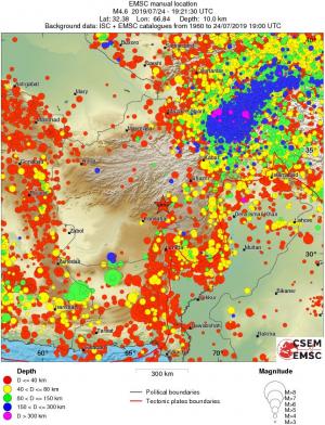 wide historical seismicity