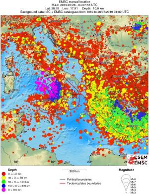 wide historical seismicity