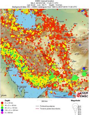 wide historical seismicity