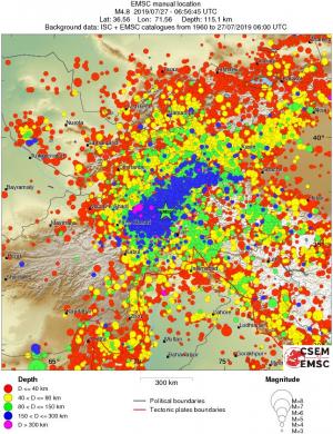 wide historical seismicity