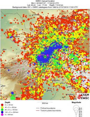 wide historical seismicity