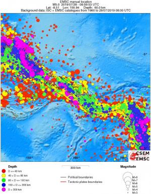 wide historical seismicity