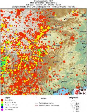 wide historical seismicity