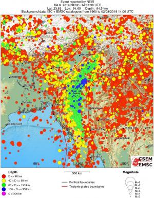 wide historical seismicity