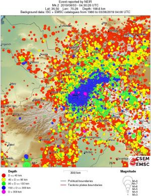 wide historical seismicity
