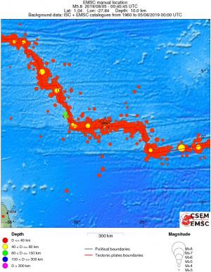wide historical seismicity