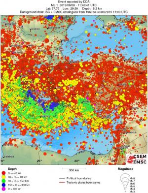 wide historical seismicity