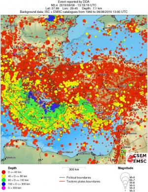 wide historical seismicity