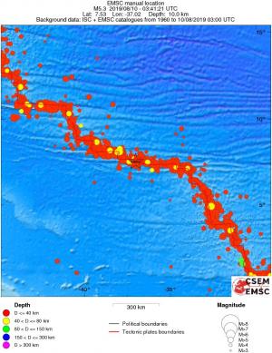 wide historical seismicity