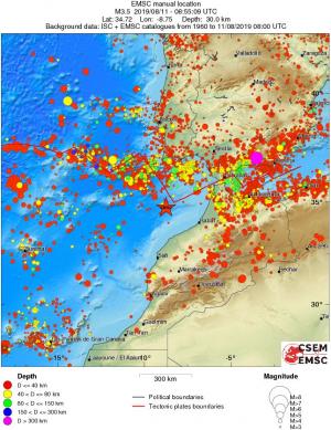 wide historical seismicity