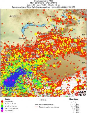 wide historical seismicity