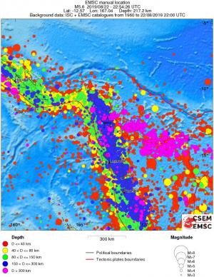 wide historical seismicity