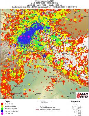 wide historical seismicity