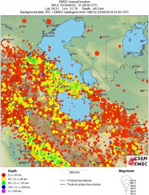 wide historical seismicity