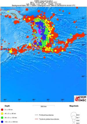 wide historical seismicity