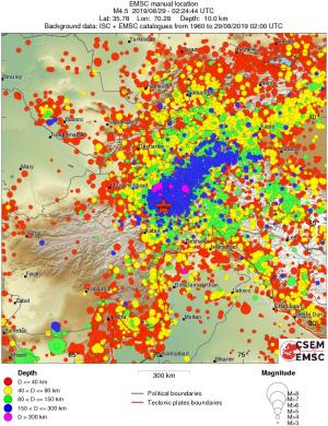 wide historical seismicity