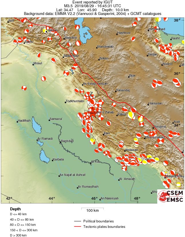 Regional moment Tensor