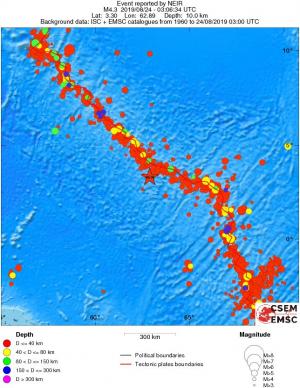 wide historical seismicity