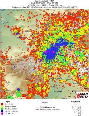 wide historical seismicity