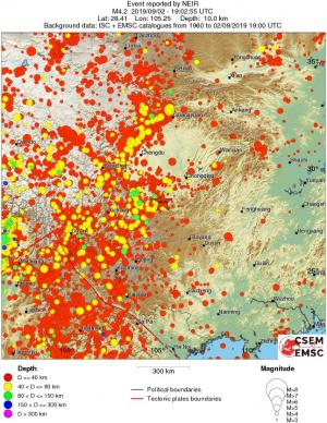 wide historical seismicity