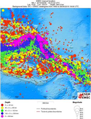 wide historical seismicity