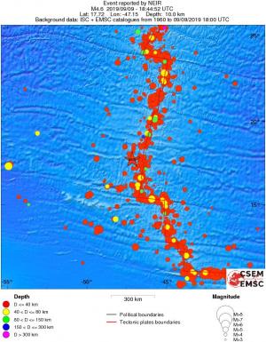 wide historical seismicity