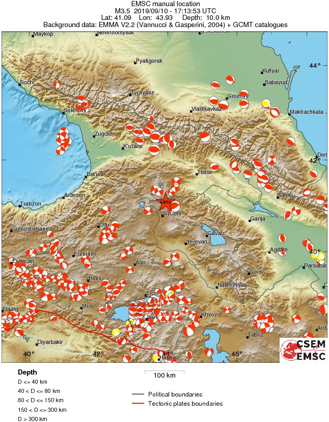 Regional moment Tensor