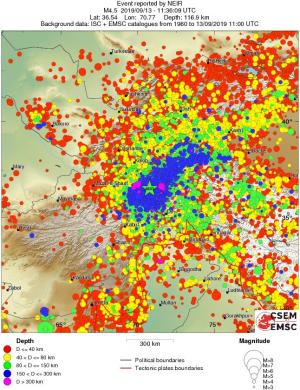 wide historical seismicity