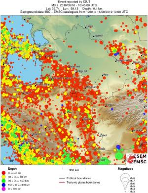 wide historical seismicity