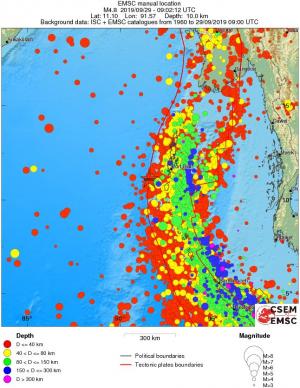 wide historical seismicity