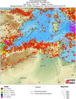 wide historical seismicity