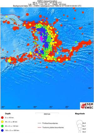 wide historical seismicity