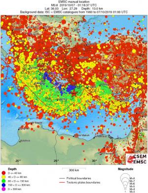 wide historical seismicity