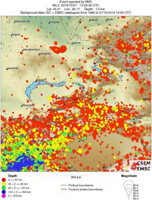 wide historical seismicity