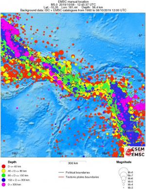 wide historical seismicity