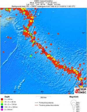 wide historical seismicity