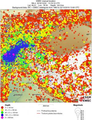 wide historical seismicity