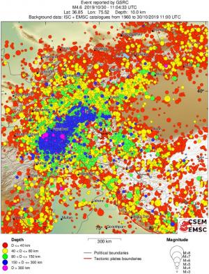 wide historical seismicity