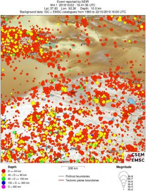 wide historical seismicity