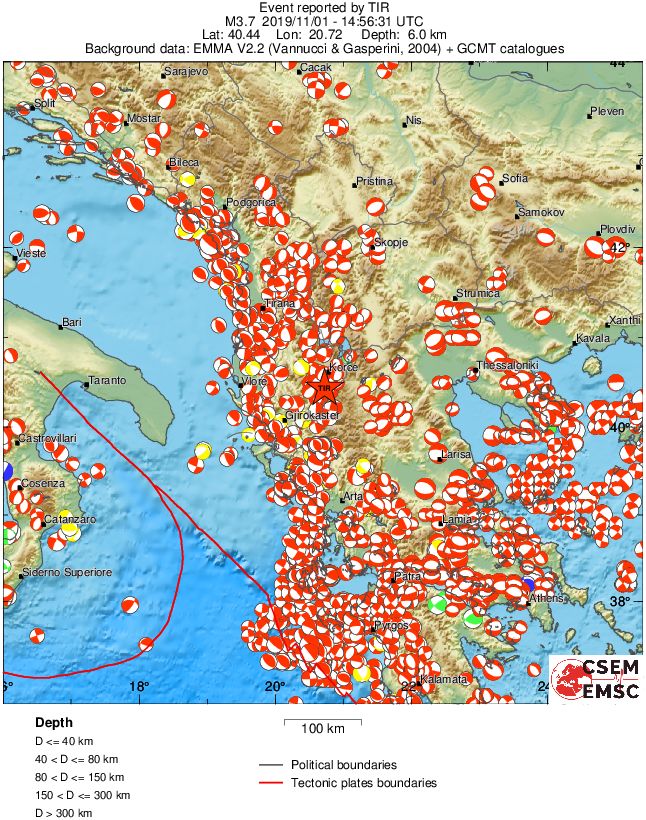 Regional moment Tensor