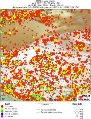 wide historical seismicity