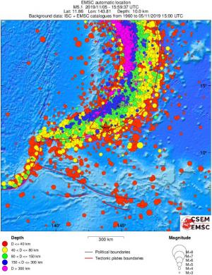 wide historical seismicity