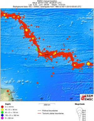 wide historical seismicity