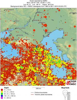 wide historical seismicity
